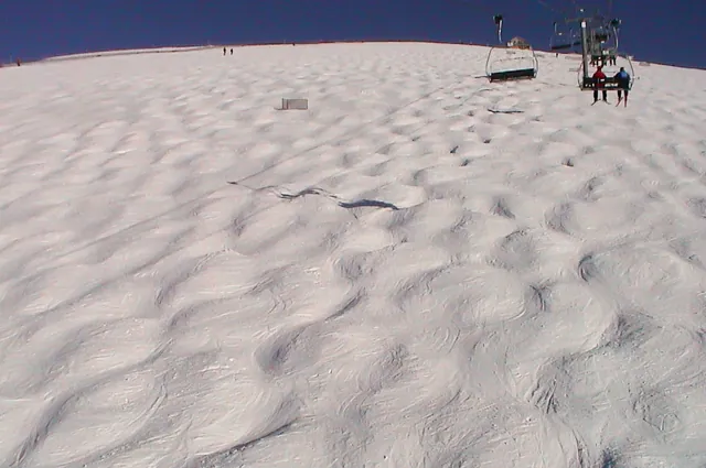 Bl00dy skiers - look at the mogul field - not cool for boarders