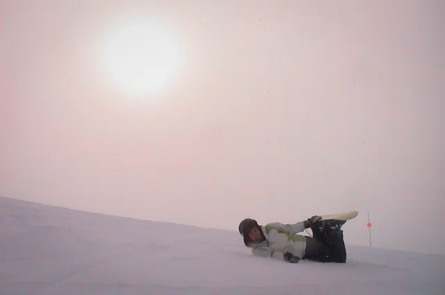 Surreal hazy boarding conditions