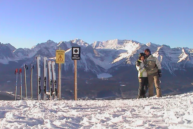 The spectacular Lake Louise vista behind us