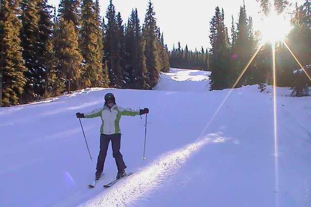 As is common on many North American resorts, we had the pistes to ourselves on occasions