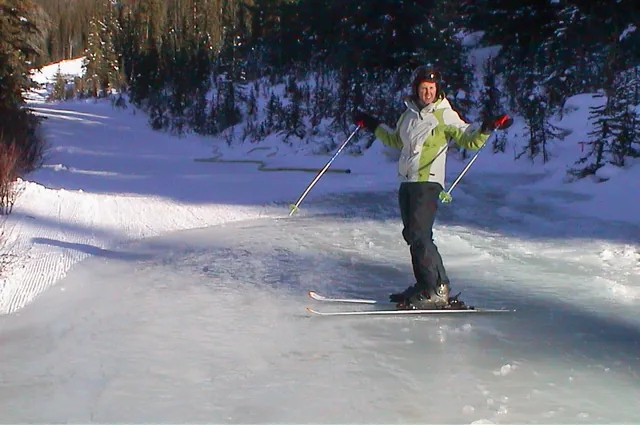 "Skiing on sheet ice ... I've seen it all now"