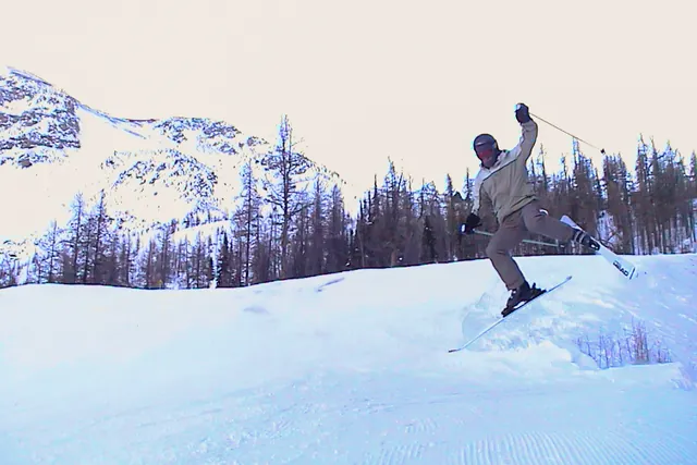 Miraculously, I did in fact land this jump, but not many points for style though