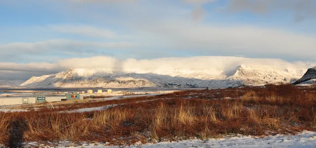 Looking across to Esjan ('the Esja') from Highway 1