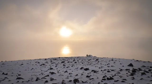 Hazy sunshine views from the top