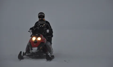 The snowy conditions added to the experience
