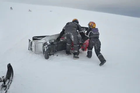 Naz, possibly thinking about food at the time :), lost control of the bike and took a faceplant