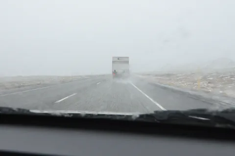Crappy driving conditions