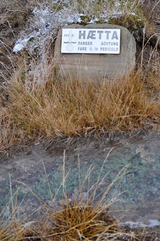 Me thinks this sign is there to dissuade stupid tourists from putting their hand in the stream