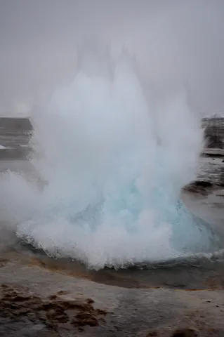 On this occasion, it was a small eruption. They differ in size and frequency