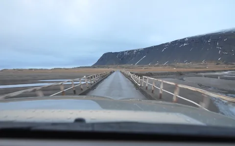 One of the many single carriageway bridges on the Route 1