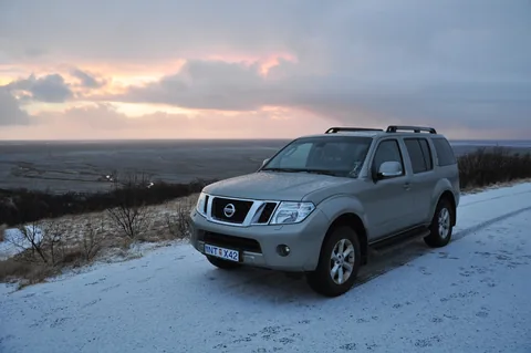 Our trusty Nissan Pathfinder got us safely to all of the destinations on the icy road trip