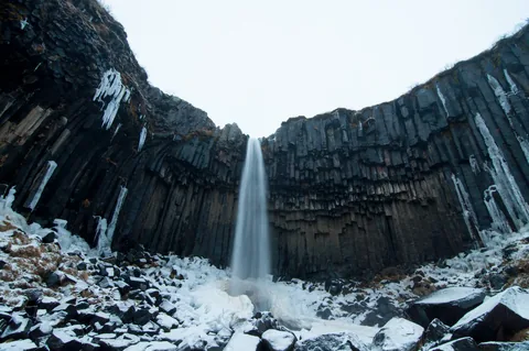 Loving the frozen base to the waterfall