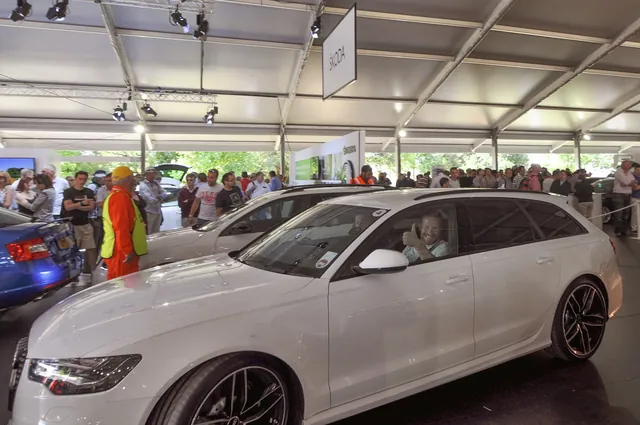 Me returning from the hill climb in the Audi RS6