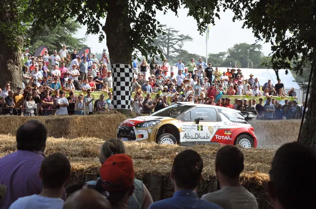 One of rally hill climb contenders early Saturday morning. One hell of a sound from this Start line pavilion.