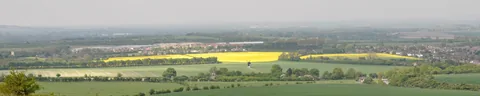 Looking down on the surrounding Buckinghamshire villages