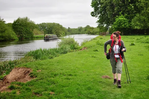 At this point, we join the river Thames and the Ridgeway scenery changes from this point forward