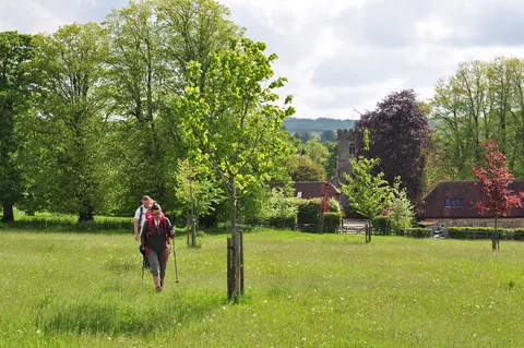 Admittedly, we took a shortcut through the village rather than rejoining the trail back on its horseshoe track around it