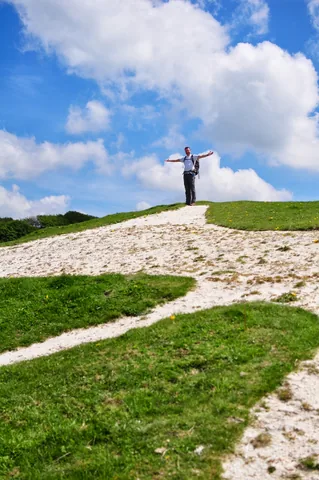 Neil atop Hackpen White Horse