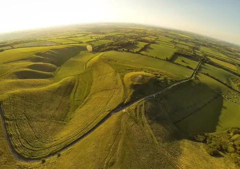 Dragon Hill, from above