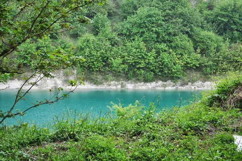 The quarry lake ... is this what they're protecting?