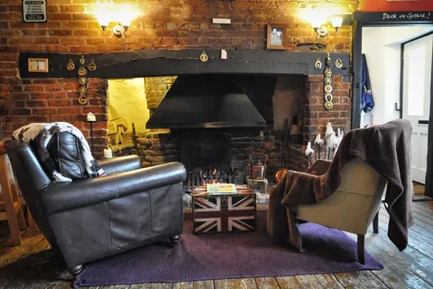 Fabulous fireside setting in The Crown at Nuffield