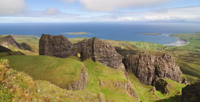 Different views of the Quiraing from above