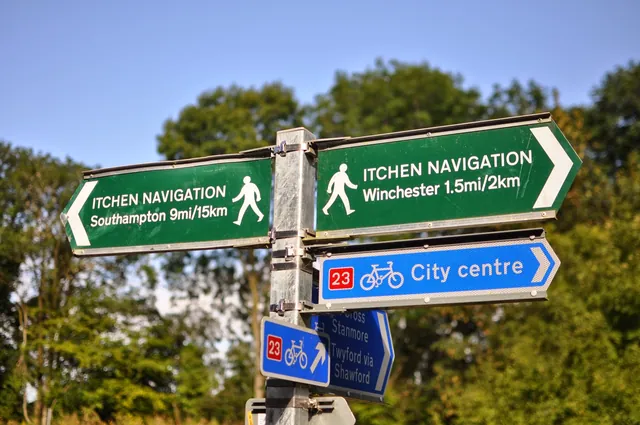 We'd estimated the route to be about 15 miles in total, so were surprised to see this sign