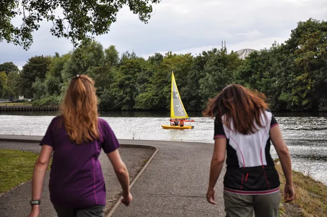 Loved the mini sailing boats with little kids picking up the skill