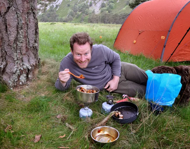We usually start these trips with a treat on the first evening. Tonight, a big bowl of sausage, mash and onion gravy