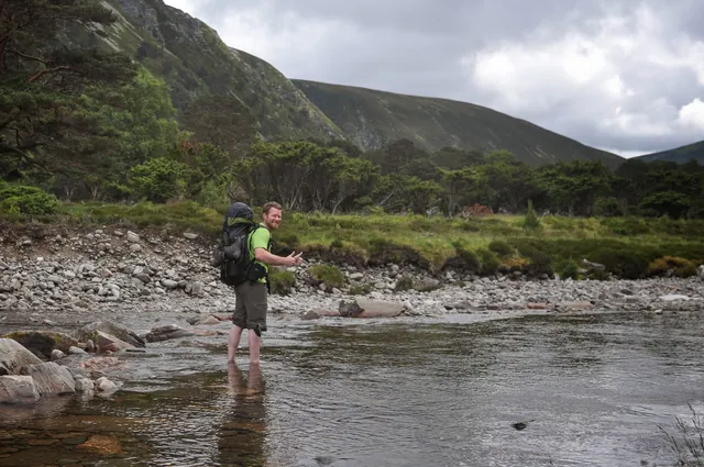 The second of many river crossings on this trip