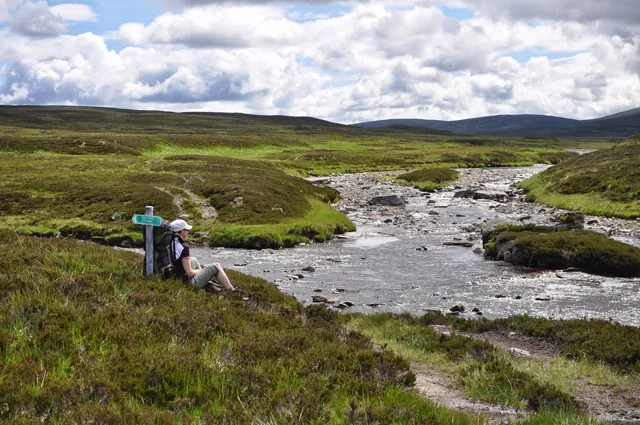 This is where we left the River Feshie at the junction with River Eidart