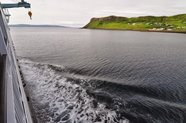 Leaving Uig port on northern Skye