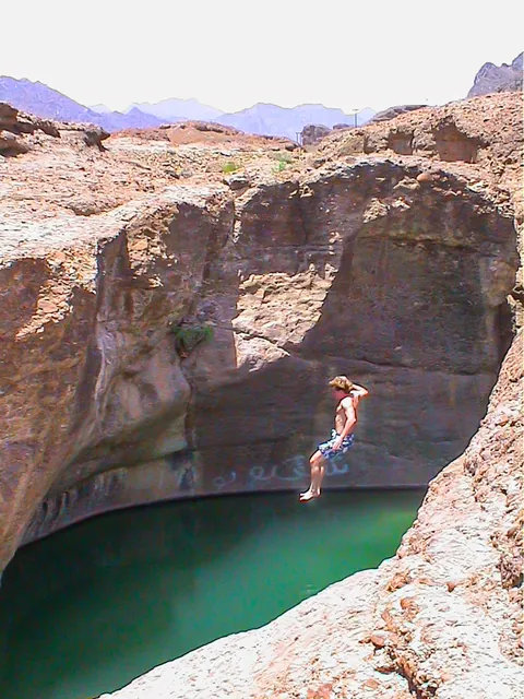 Our tour guide encouraged us to jump in to one of the deeper pools. Good fun