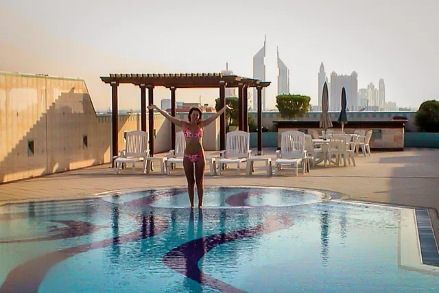 Welcome to Dubai. We were lucky to find residence in one of the better places in Bur Dubai with a perfect apartment block and roof-side pool