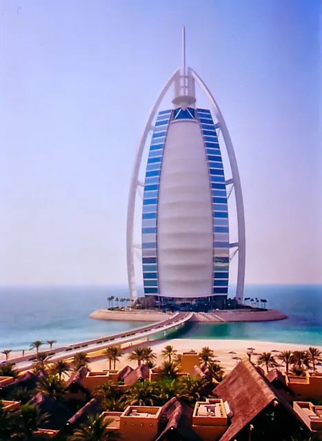 Burj Al Arab, as seen from Wild Wadi. Truly beautiful design