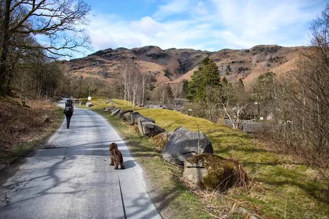 We join the Cumbria Way for a stretch up into Langdale valley
