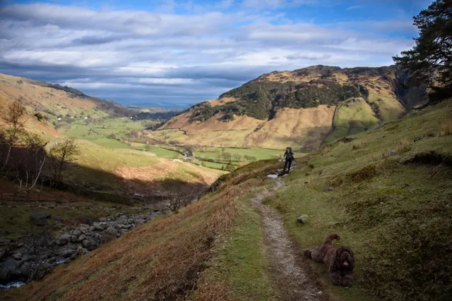 Climbing up to Stickle Tarn by the side of Stickle Ghyll