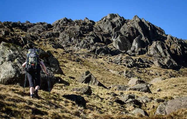 Some semi-steep climbing. Gill was not best happy with my route selection