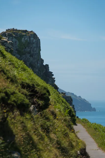 Entering the fabulous Valley of Rocks, a short distance out of Lynton