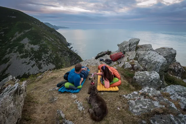 Stunning wild camp spot at Highveer Point. We ate and slept outside due to the so-called 'heatwave', but it was cold and windy in the night 