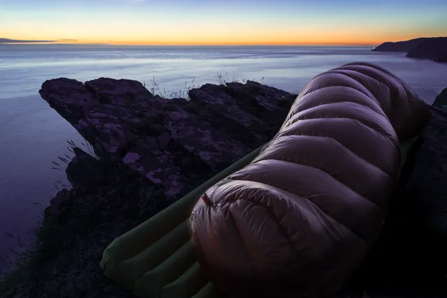 Gill did not want to get out of her cocoon position, even to watch the stunning sunrise unfold