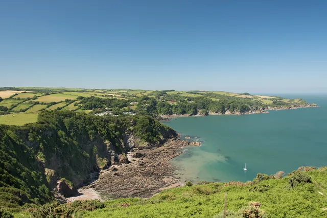 The temperature was hitting high 20s just before noon and Barney was suffering. Combe Martin came into view and we decided to duck out of the afternoon heat and spend some quality time in a beer garden