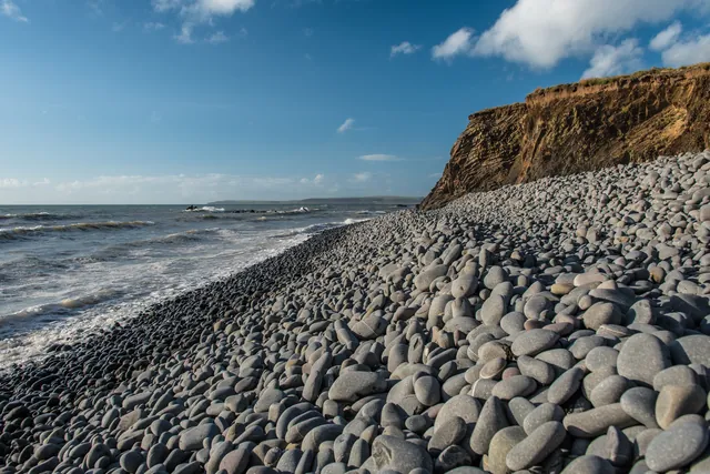 Pebble beach on the Cornborough Range
