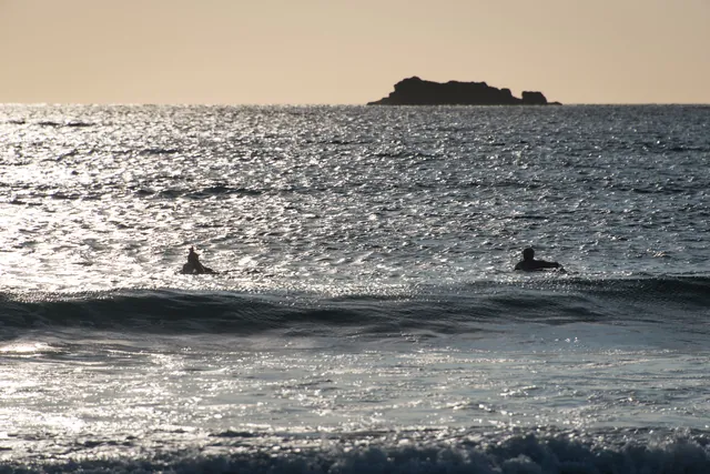 Gorgeous evening for a surf