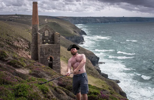 Not to be outdone Ross Poldark, I decided this part of the path needed some scything