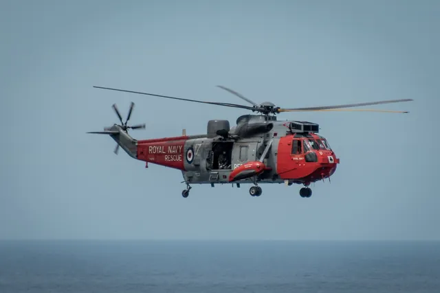 One of the many helicopter patrols on the north coast. Not sure I fully understand the frequency of these patrols, but nice to know they're there