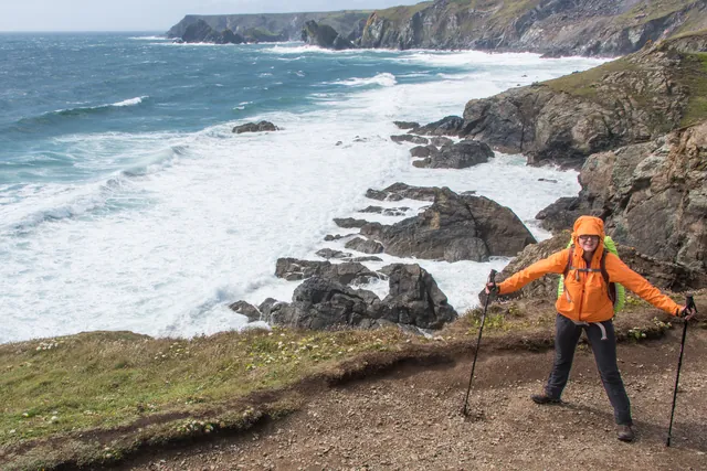 Gusting winds making rounding The Lizard interesting