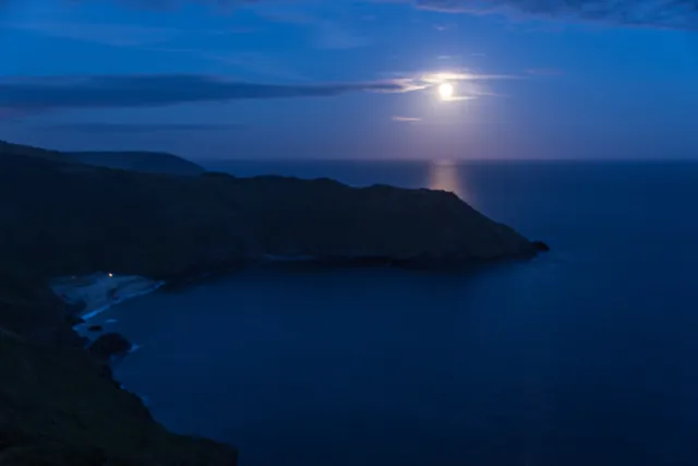 Late camp overlooking Lantic Bay
