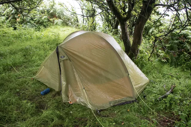 The wettest night of wild camping on our whole SWCP