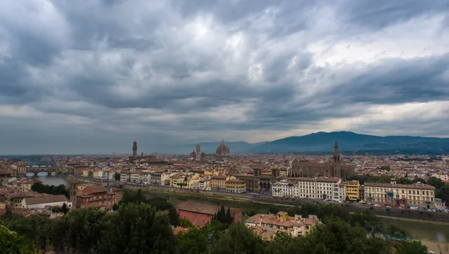 The view over Florence from Piazzale Michelangelo